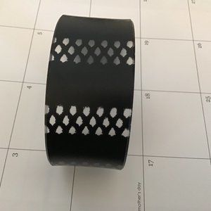 Black Striped Mesh Cuff